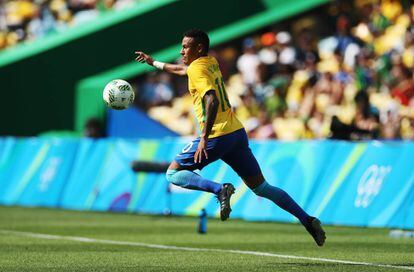 Neymar, durante el partido ante Honduras.
