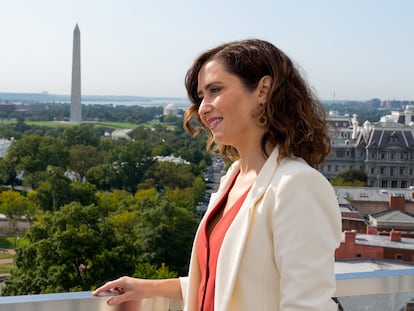 Isabel Díaz Ayuso, este miércoles en Washington.