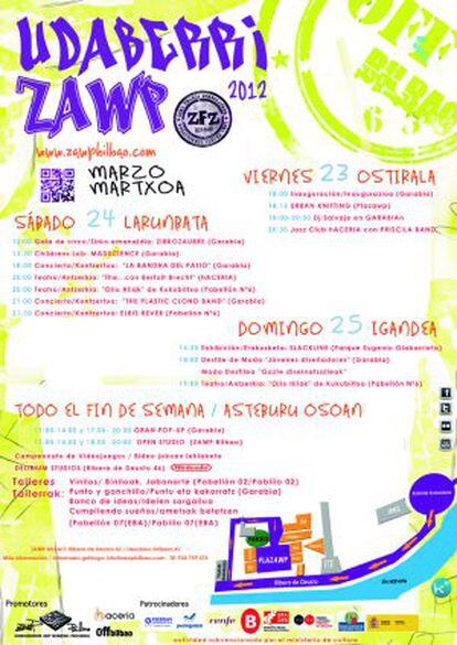 Programa completo del 'Udaberri ZAWP', que se celebra en Zorrozaurre el 23, 24 y 25 de marzo