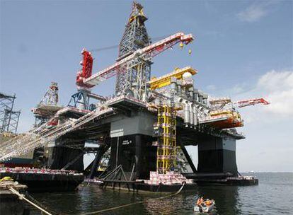Plataforma petrolífera inaugurada ayer en Singapur.