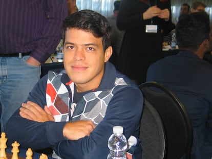 Eduardo iturrizaga, durante el torneo de Gibraltar de 2017