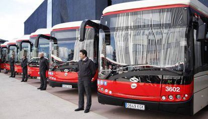 Los nuevos autobuses adquiridos por TMB