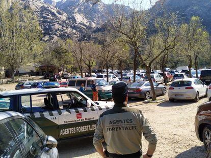 La Pedriza, el sábado 14 de marzo antes de mediodía, pese a las advertencias de no salir de casa.