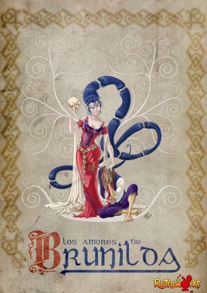 Póster de 'Los amores de Brunilda' de Retroworks.