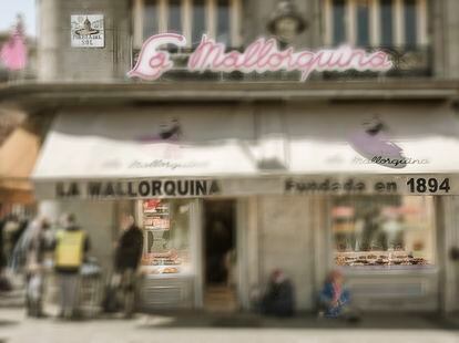 El escaparate de la pastelería La Mallorquina.