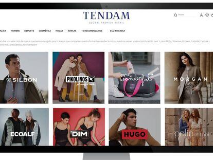 Distintas marcas dentro de la plataforma online de Tendam.