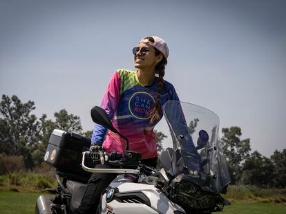 La fundadora de She Can Ride, Claudia Ovalle, en Ciudad de México.