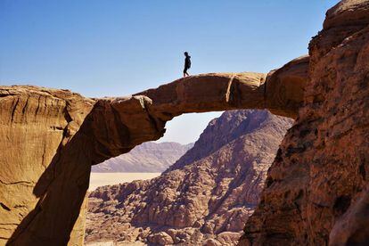 Ruta de Jebel Burdah en Wadi Rum.