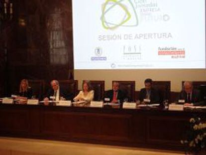 Jornada de conferencias Empresas que dise&ntilde;an el futuro celebrada el martes pasado en la sede del CSIC, en Madrid.