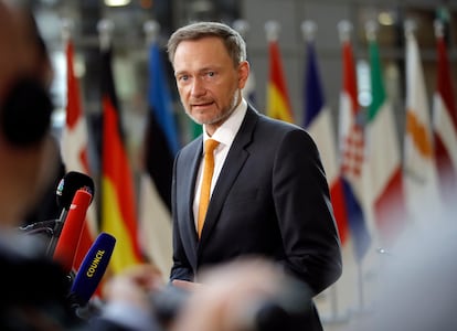 El ministro de Finanzas alemán, Christian Lindner, pudo llegar al Ecofin celebrado este martes en Bruselas.