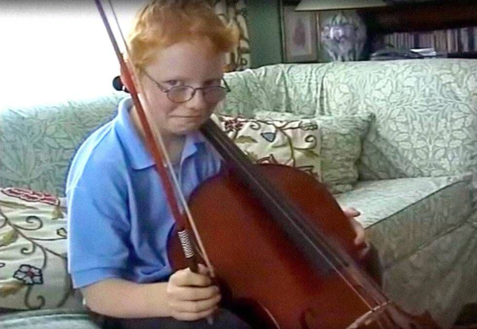 Ed Sheeran, en una imagen de cuando era niño.