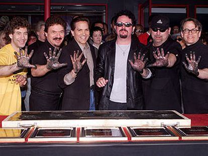 Miembros de la banda de rock Toto, en una imagen de 1999.