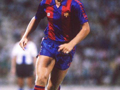 Bernd Schuster, en un partido de Liga con el Barcelona en la temporada 1987-88.