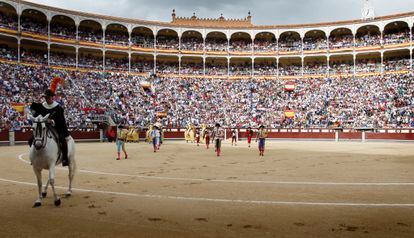 Paseíllo en la plaza de Las Ventas.