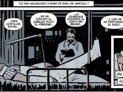 Viñetas de 'Ojo de Halcón', de Matt Fraction y David Aja, publicado por Panini, editora de Marvel en España.