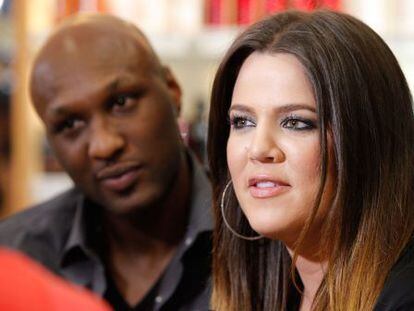 Khloé Kardashian y Lamar Odom.