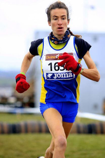 Elena Espeso, en una competición en Haro (Logroño).