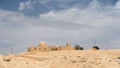 La casa Stoppelaëre, junto a la entrada del Valle de los Reyes (Luxor).