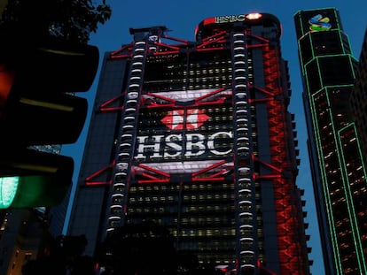 Sede de HSBC en Hong Kong (China).