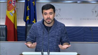 Alberto Garzón califica de “injustas” las críticas de Iglesias a Cayo Lara por cuestionar a Espinar