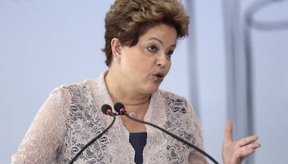 La presidenta de Brasil, Dilma Rousseff hace unos días.