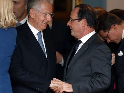 Monti saluda a Hollande en Oslo.