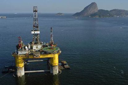 Una plataforma petrolífera cercana a la costa brasileña. Brasil se ha convertido en una potencia del sector.
