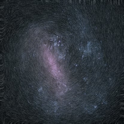Imagen de una de las galaxias más cercanas a la Vía Láctea, tomada por Gaia.