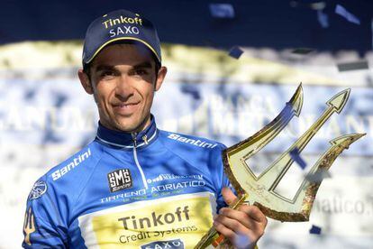 Contador celebra la Tirreno-Adriático.