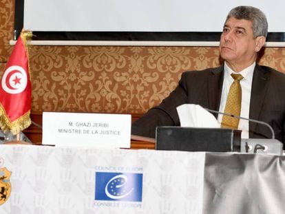 El ministro tunecino de Justicia, Ghazi Jeribi.