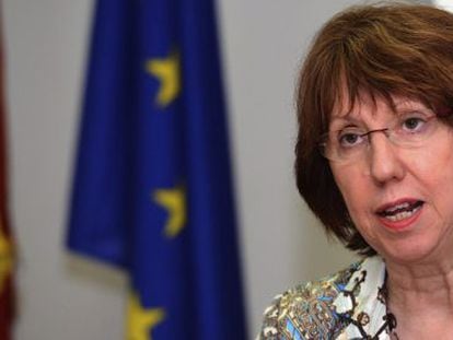 La jefa de la diplomacia europea, Catherine Ashton, este martes.