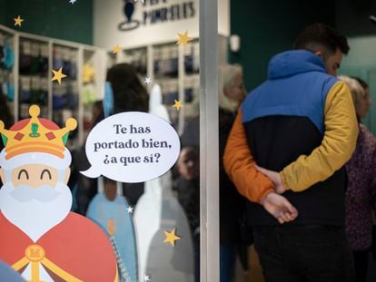 Escaparate de una tienda en Sevilla, el 4 de enero.