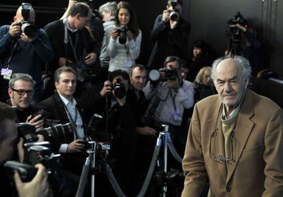 El director George Sluizer antes de la proyecci&oacute;n en Berlin de &#039;Dark Blood&#039;.