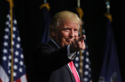 Donald Trump, este miércoles en Pensilvania