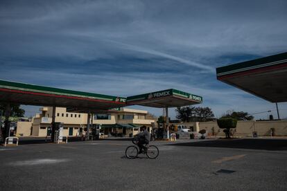 Una estación de pemex en Zapopan, Jalisco.