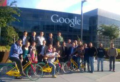 Los participantes del Premio Emprendedor XXI, en Silicon Valley, California.