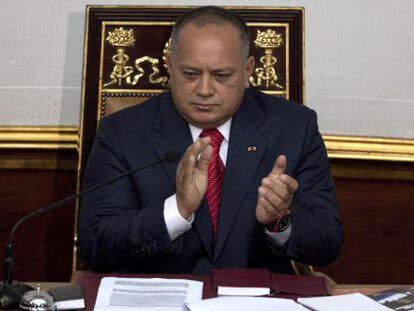 El presidente de la Asamblea Nacional de Venezuela, Diosdado Cabello.