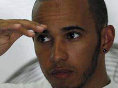 Lewis Hamilton, durante la ronda clasificadora del Gran Premio de Malasia