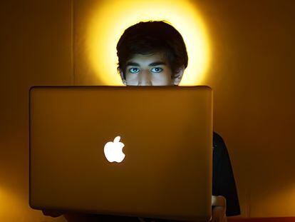 Aaron Swartz en una imagen tomada pocos meses antes de que se suicidara.