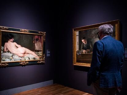 'Desnudo de mujer', de Aurelia Navarro, que se exhibe en el Museo del Prado. Foto Samuel Sanchez