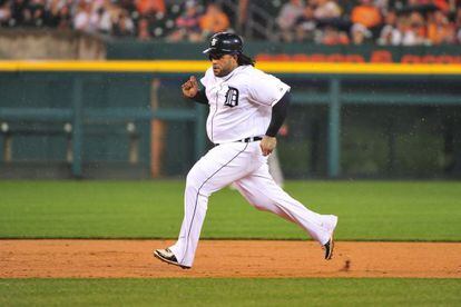 Prince Fielder, con el uniforme de los Detroit Tigers en los que jugaba en 2013