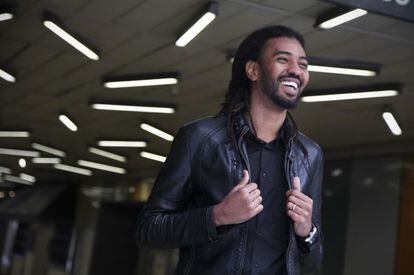 El músico y actor Ibrahim Ahmed, ayer en Madrid.