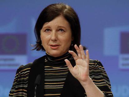 La vicepresidenta del Ejecutivo comunitario para Valores y Transparencia, Vera Jourová.