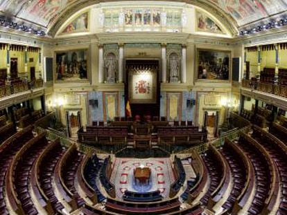 Salón de plenos del Congreso de los Diputados.