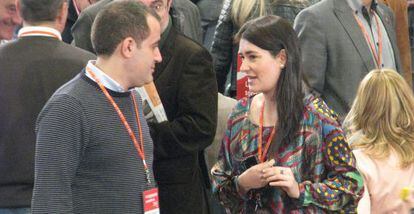 Jorge Alarte y Carmen Mont&oacute;n, en el congreso de Sevilla