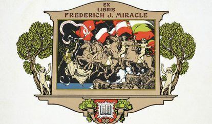 Ex-libris Frederich J. Miracle.