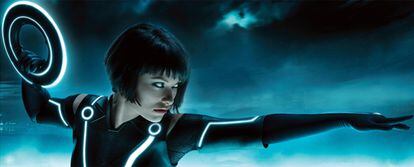 La actriz Olivia Wilde protagoniza 'Tron: Legacy', junto a Jeff Bridges y Garrett Hedlund.