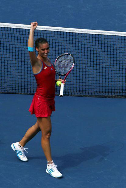 Pennetta, tras ganar a Peng.