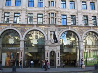 La tienda de Apple es una de las m&aacute;s visitadas de Londres.