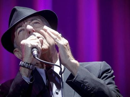 Leonard Cohen durante su concierto en Madrid en 2012. 